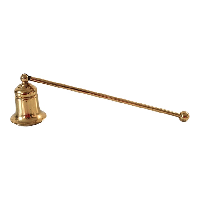 Vintage Brass Candle Snuffer For Sale