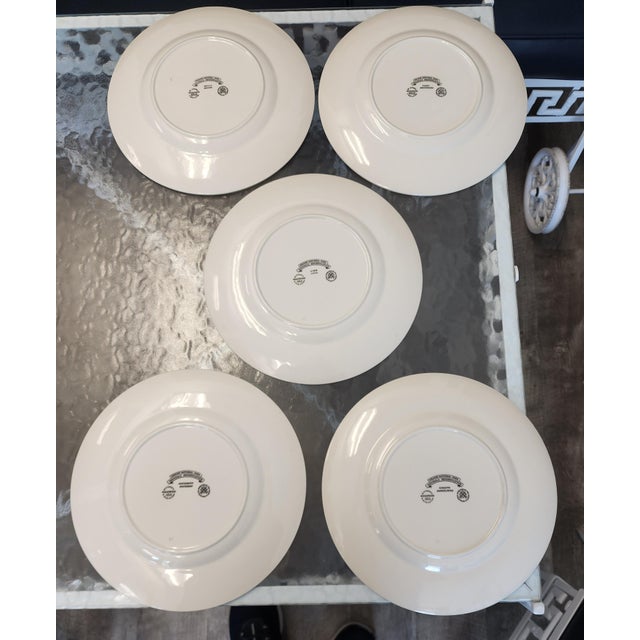 Mid 20th Century Wedgwood Etruria Kruger National Park Jungle Animal Dinner Plates - Set of 5 For Sale - Image 12 of 12