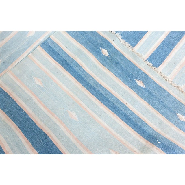 Doris Leslie Blau Vintage Indian Dhurrie Rug For Sale - Image 9 of 10