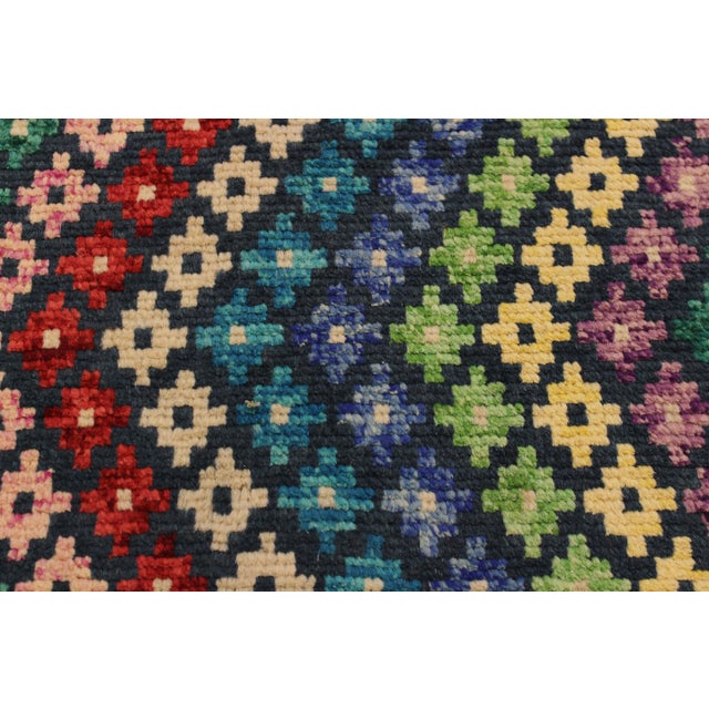 Boho Chic Balochi Hand Knotted Wool Rug - 3'4'' X 4'8'' For Sale In New York - Image 6 of 9