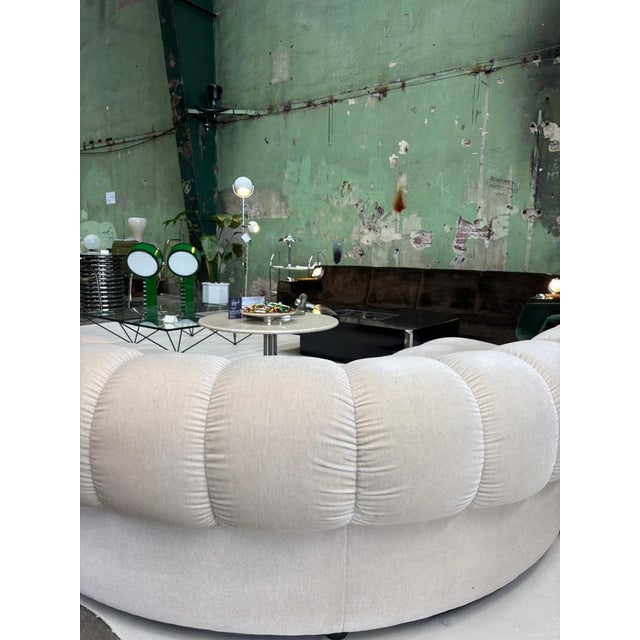 Giuseppe Munari for Poltronona – Modular Lounge Sofa, Italy, 1970s Velvet, leather, fabric, chrome-plated steel – The...