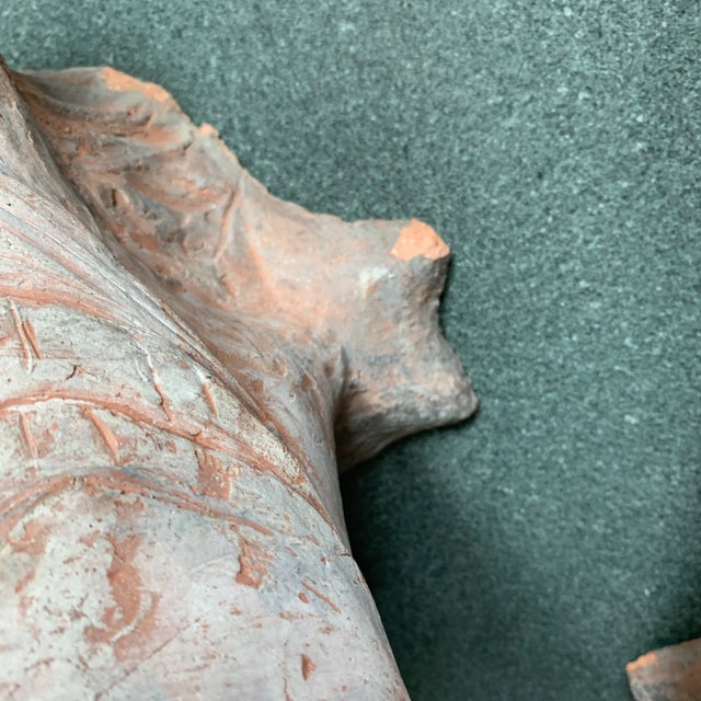 Rose Mid 20th Century Decorative Terra Cotta Pigeon Set - Set of 2 For Sale - Image 8 of 9