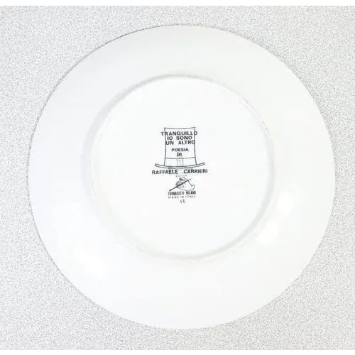 R. Carrieri Tranquillo\. Design Plate from Fornasetti For Sale - Image 3 of 5
