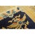 1920s Small Navy Geometric Antique Chinese Peking Carpet Knotted Wool Rug 1'7'' X 2' For Sale - Image 5 of 9