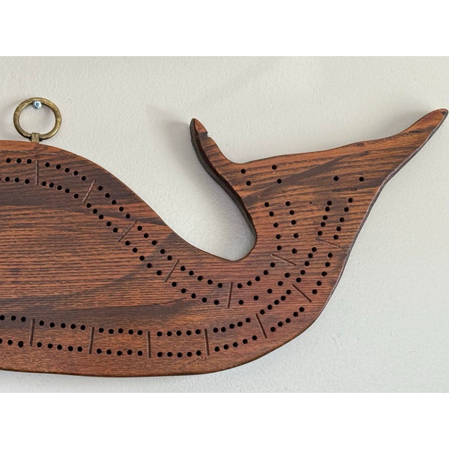 English Antique New England Whale Cribbage Board Game For Sale - Image 3 of 6