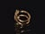 Gold Authentic Chopard Happy Hearts Double Wrap Twist Ring in 18k Rose Gold With Mother of Pearl & Floating Diamond, Size 6.5 For Sale - Image 8 of 16