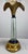 Metal Vintage Hollywood Regency Coastal Brass Palm Hurricane Shade Frederick Cooper Style Table Lamps - a Pair For Sale - Image 7 of 11