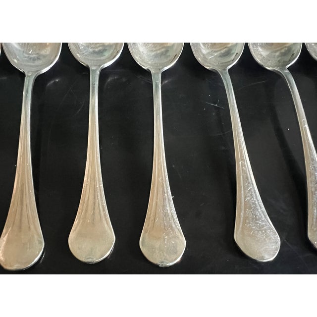 French Provincial 19th Century Christofle Coffee Spoons, Set of 8 For Sale - Image 3 of 8