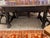 In great condition, and has 3 chairs from the original set as well that are just as beautiful