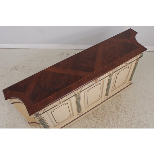 Ej Victor Painted Mahogany Sideboard Buffet For Sale - Image 10 of 18