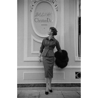 Dior Boutique in Paris' Contemporary Archival Black and White Photograph Print From the Original Negative by Kurt Hutton - 16x12 For Sale