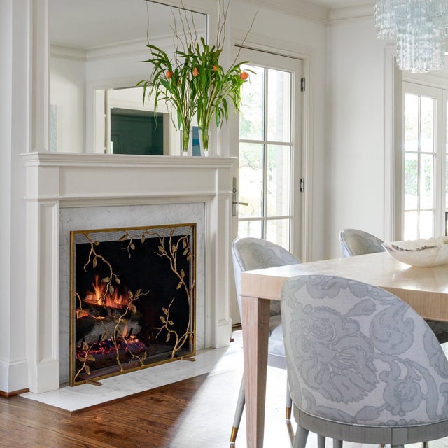 Warm Black Lennox Fireplace Screen Glass For Sale - Image 12 of 12