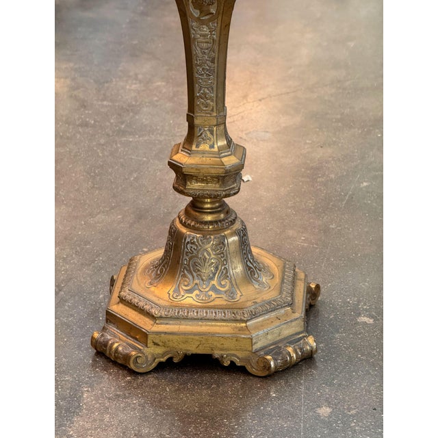 Pair of Gilt Bronze Five-Light Candelabra For Sale - Image 6 of 12