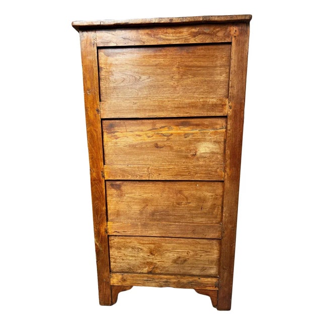 Vintage Indian Salvaged Wood Tool Chest For Sale In Los Angeles - Image 6 of 10