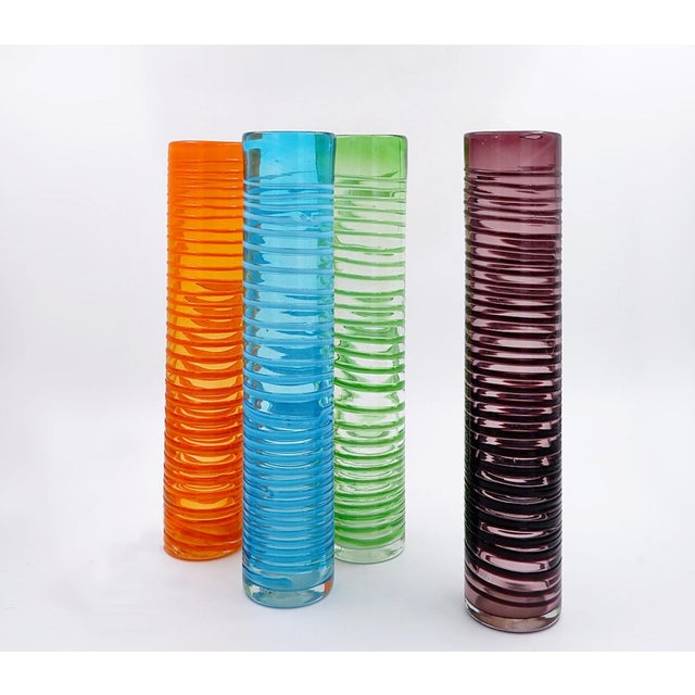 Large Spiral Vases in Murano Glass, 1980s, Set of 4 For Sale - Image 13 of 13