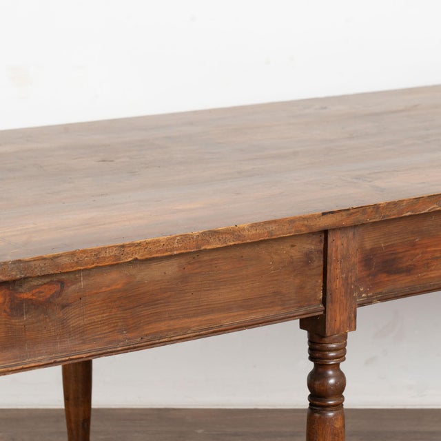 19th Century Long Pine Refectory Table From Portugal For Sale - Image 10 of 14
