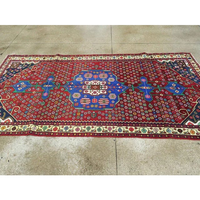 Vintage Persian Malayer Rug – Size: 4' 7" X 9' 3" For Sale - Image 9 of 11