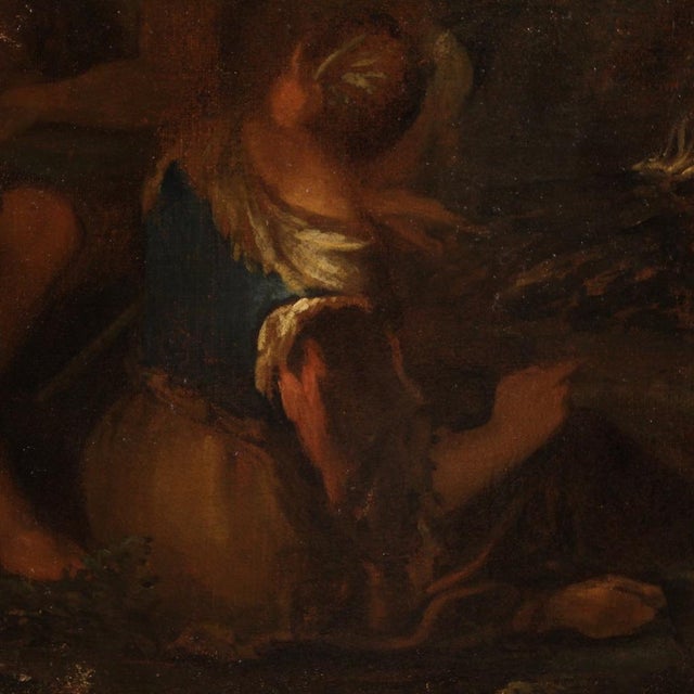 Venetian School Artist, Figurative Scene, 1640, Oil on Canvas, Framed For Sale - Image 8 of 16