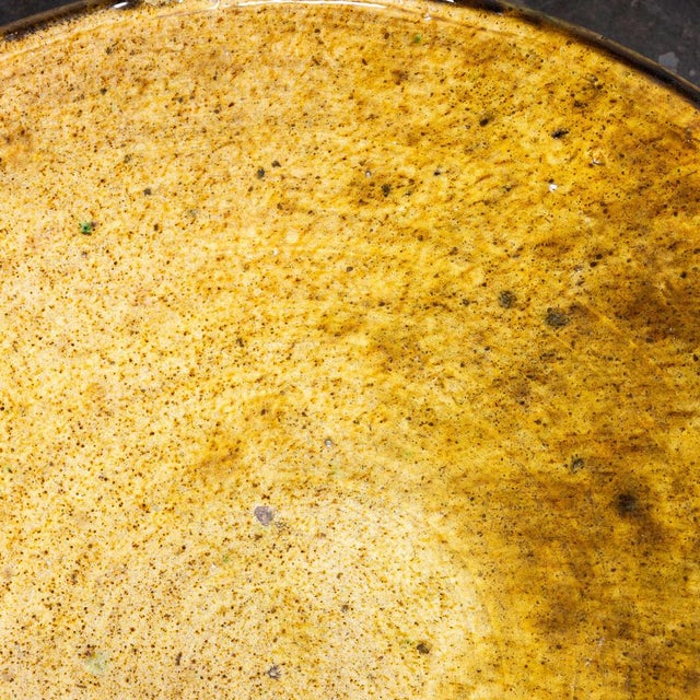 Large Moroccan Ceramic Platter For Sale - Image 5 of 8