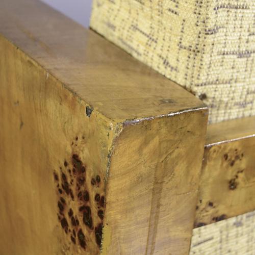 Art Deco Club Chairs in Briar and Fabric, 1930s, Set of 2 For Sale - Image 6 of 9