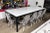 Custom Metal and Carrara Marble Dining Table For Sale - Image 10 of 12