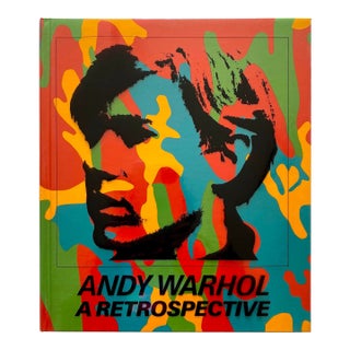 " Andy Warhol : A Retrospective " Vintage 1989 First Edition Lithograph Print Hardcover Landmark Exhibition Pop Art Book For Sale
