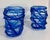 Italian Art Deco Style Cobalt Blue Murano Glass Vases by Cenedese, 2000s, Set of 2 For Sale - Image 4 of 9