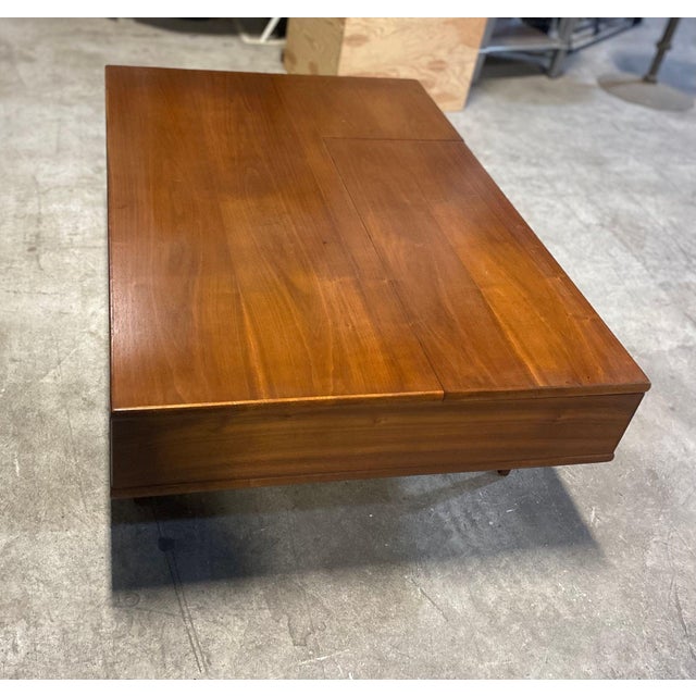 1960s A Lovely Walnut Coffee Table Designed by Kip Stewart as Part of the Drexel Declaration Group For Sale - Image 10 of 14