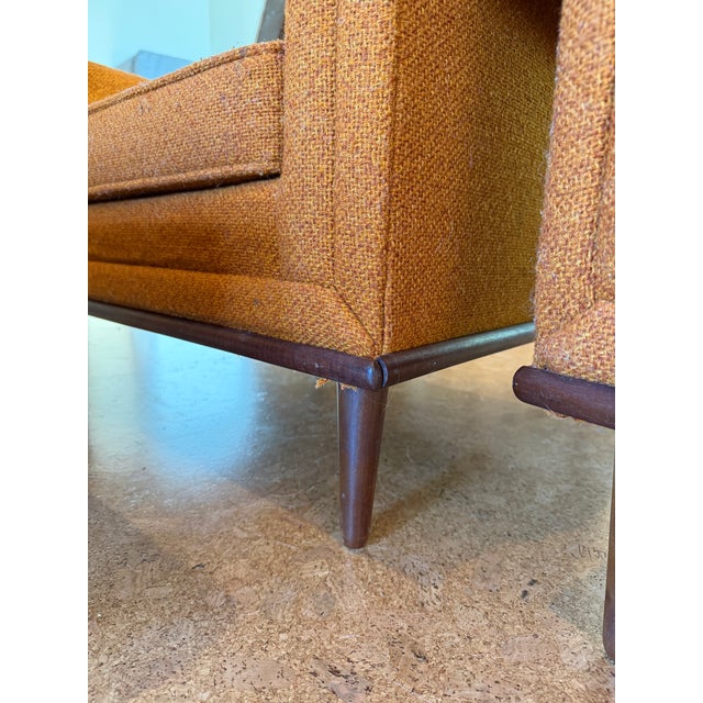 1960s Set of Mid-Century Modern Flex Steel Chairs With Ottoman For Sale - Image 11 of 11