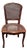 Vintage French Country Brown Cane Side Chair For Sale