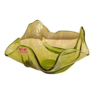 Vintage 1970's Viking Epic #6806 Avocado Drape Bowl 8"