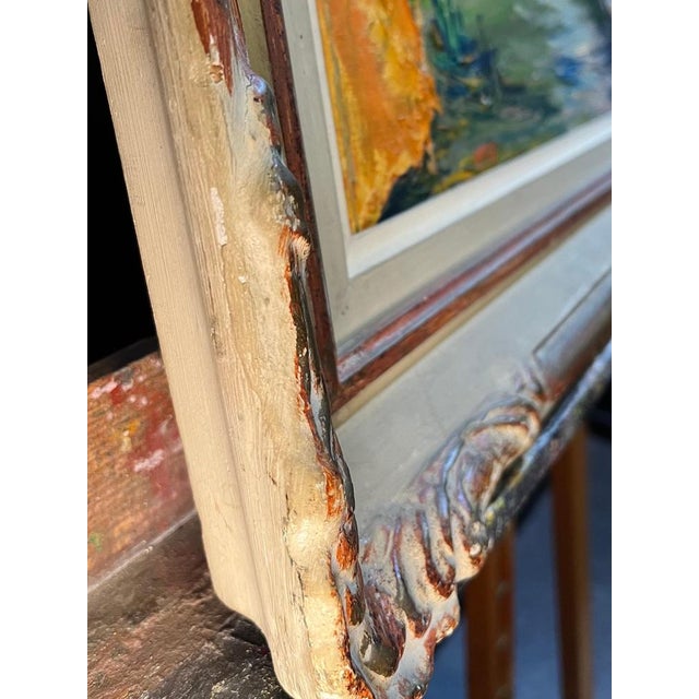 M. Vibert, By the Lake, Oil on Canvas, 1959 For Sale - Image 13 of 16