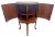 French 1930s French Louis Revival Demilune Cabinet With Shelf, Marble Top, Floral Marquetry For Sale - Image 3 of 12
