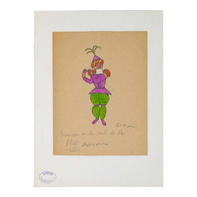 Piper - Original Mixed Media 1970s 1970s For Sale