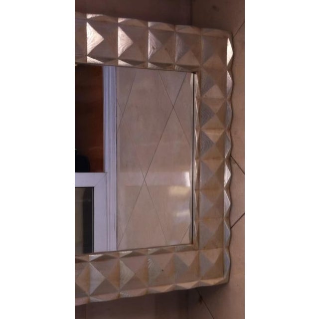 Geometric Postmodern Silvered Mirror, Mid/Late 20th Century For Sale - Image 4 of 5