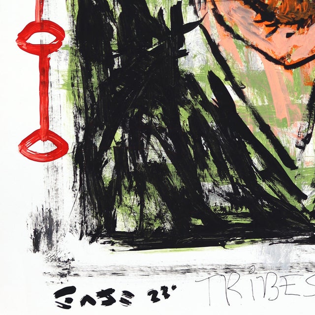 Vincent Was Here - Original Pop Art Acrylic Painting on Newspaper by Gary John For Sale In Los Angeles - Image 6 of 6