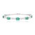 Not Yet Made - Made To Order Modernist Emerald Diamond 18k Solid Gold Tennis Bracelet For Sale - Image 5 of 8