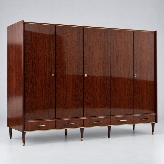 Large Vintage Wardrobe, 1950s For Sale - Image 9 of 9