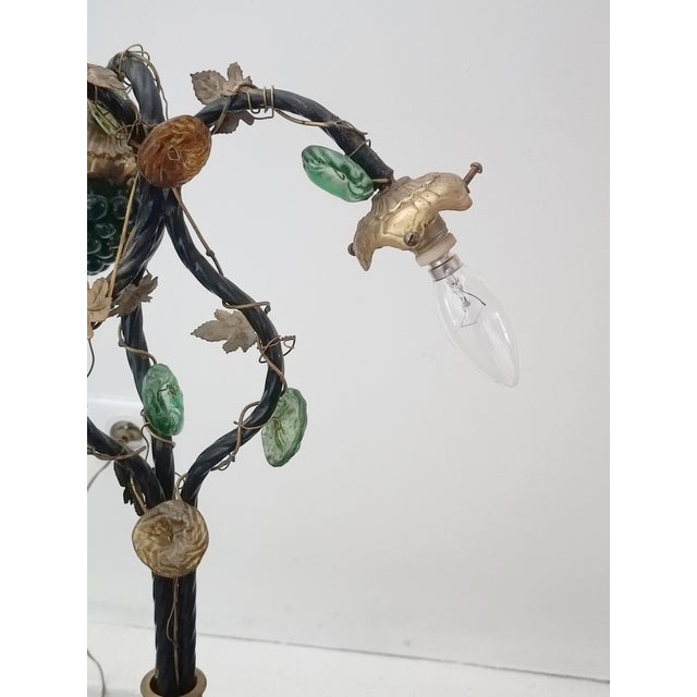 Murano Glass Grape Cluster Lamp, 1960s For Sale - Image 6 of 11