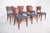 Danish Blue Upholstered Dining Chairs, 1950, Set of 6 For Sale - Image 4 of 10
