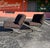 Reupholstered Mid Century Barcelona Style Chair Pair For Sale - Image 15 of 16