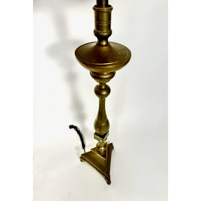 Pair 18th Century Bronze Altar Sticks as Floor Lamps For Sale In Los Angeles - Image 6 of 10
