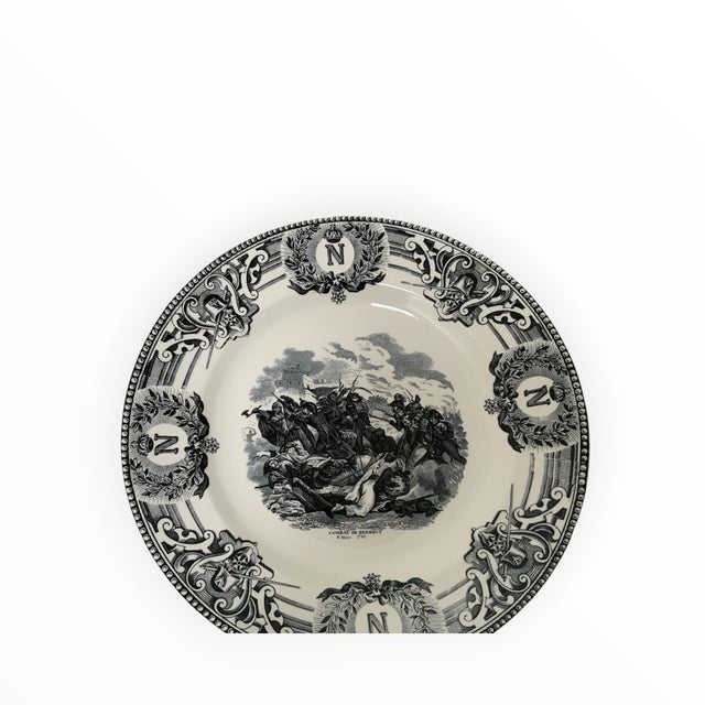 Boch La Louviere 1920s Boch Frères La Louvière Napoleon Commemorative Plates - Set of 12 For Sale - Image 4 of 7