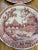 Spode Vintage 1990’s Spode Archive Collection Cranberry Transferware Plates - a Set of 4 For Sale - Image 4 of 11