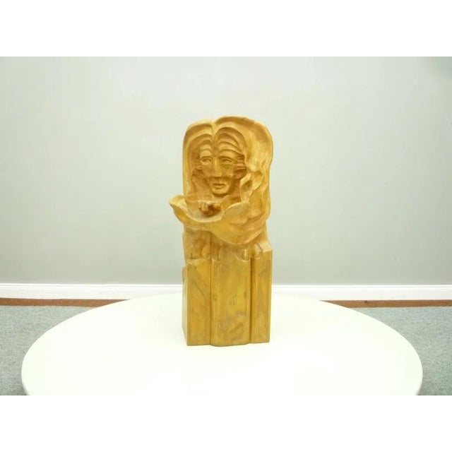 Anthroposophical Basswood Sculpture in the Dornach Style, 1940s For Sale - Image 10 of 10