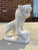 Vintage detail hand carved soapstone tiger sculpture, made in Vietnam, circa 1980s.