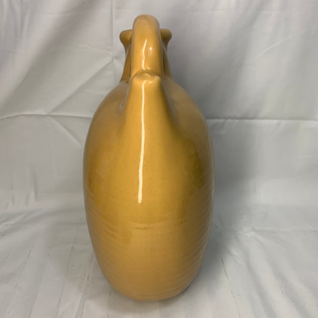 Mid-Century Modern Vintage Royal Haeger Potteries Mustard Yellow Jug For Sale - Image 3 of 6