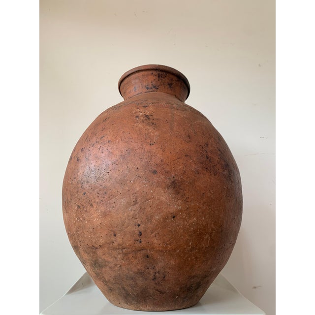 17th Century Large Red Terracotta Vessel, Vase, Planter with Low Tap For Sale - Image 4 of 18