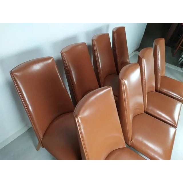 Leatherette Chairs, Set of 8 For Sale - Image 17 of 18