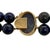 Vintage Double Strand Lapis Lazuli Beaded Necklace With 14k Gold Clasp For Sale - Image 4 of 4